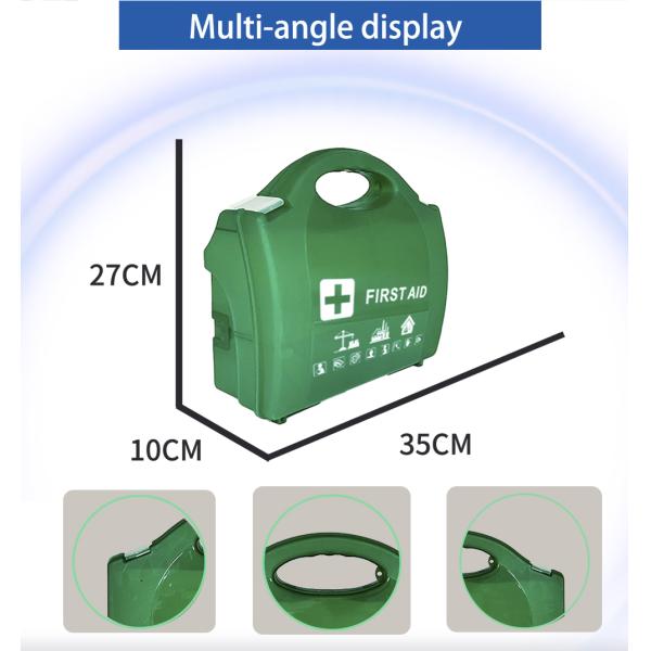 Manufacturer Plastic Green First Aid Kit Box Medical Emergency