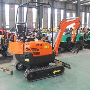 Kubota Engine Compact Mini 1.7 T Excavator EPA With Side Swing Function