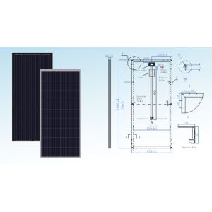 Anti PID 165W White Backsheet Polycrystalline Solar Panel