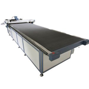 Blue Frame Silver Case Cutting Machine Frame and Case 2516 Fabric CNC Digital