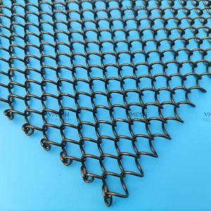 Aluminum Chain Link Metal Mesh Curtain - Powder Coated Rust Resistant