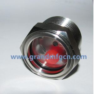 NPT thread 1/2" 3/4" stainless steel 304 oil sight glass without hexagon locking