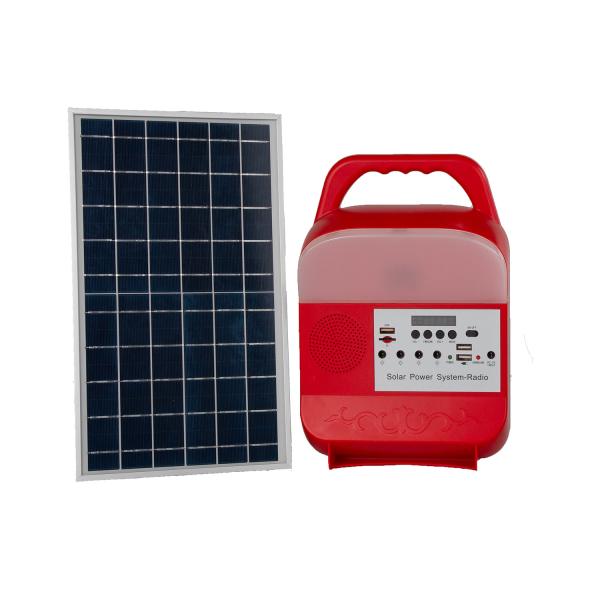 Buy 9W Solar Panel Lighting System Solar Emergency Light With Mobile Charger at wholesale prices