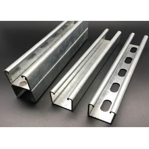 Quality Pregalvanized Plain Slotted Unistrut C Channel Rail for sale