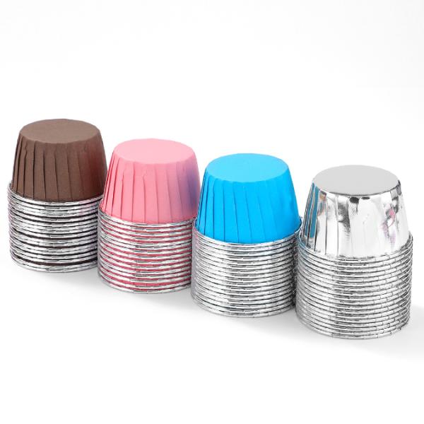 High Temperature Resistant Rolling Mouth Muffin Cup Cake Baking Molds Multi Colour