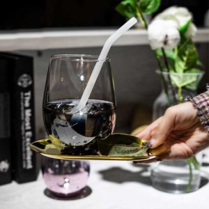 Cylinder Starry Sky Personalized Glass Cup Colorful 500ml for Coffee