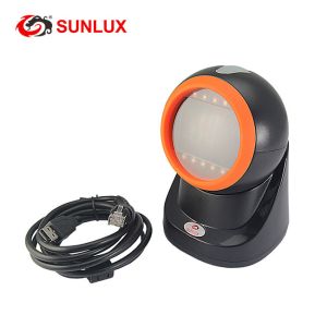 High Speed Desktop Handsfree Omni 2D Barcode Scanner Automatic Flatbed