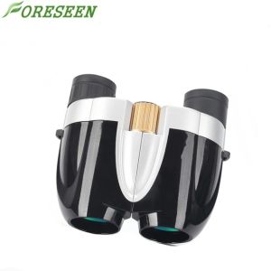FORESEEN 10x25 Powerful Compact Binoculars Rain Proof Classic Style Black Color