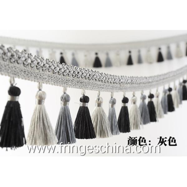Handmade fashionable chain beads lace tassels fringes for curtain/sofa/pillow/stage decoration