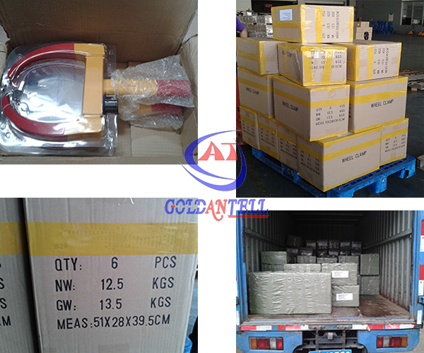 Heavy Duty Anti - Theft Car Wheel Clamp With 2 Keys Steering Security Lock