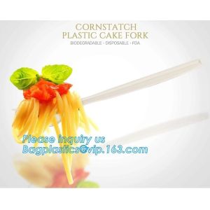 6 inches plastic biodegradable corn starch material spoon PLA dessert spoon,OEM