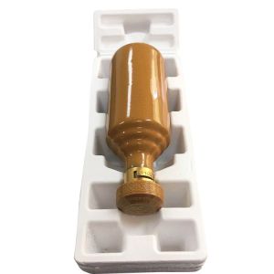 Biodegradable Recycled Paper Tray Bagasse Material Wine Bottle Inserts Molded