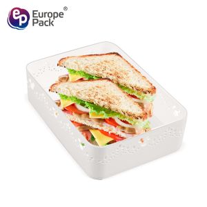 Mickey Mouse hollow-out pattern Reusable Plastic storage box food containers