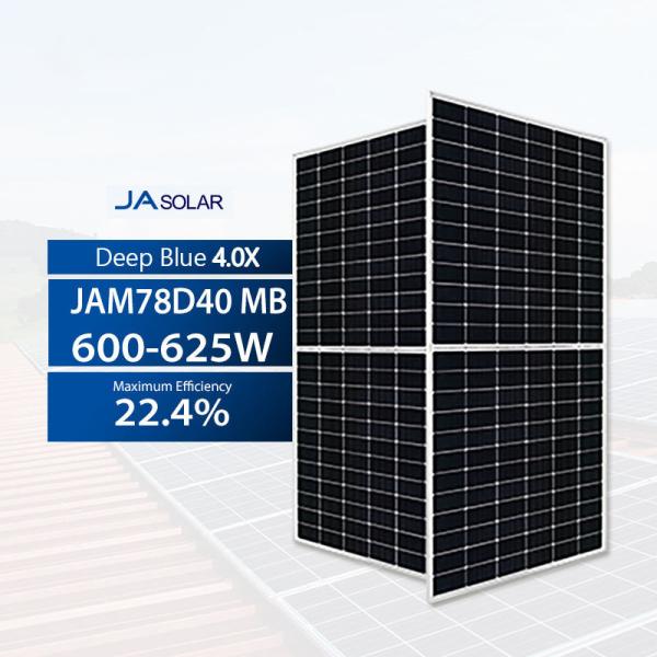 Buy IP68 Junction Box JA Solar Deep Blue 4.0 600-625W Bifacial PV Module Mono Solar Panels at wholesale prices