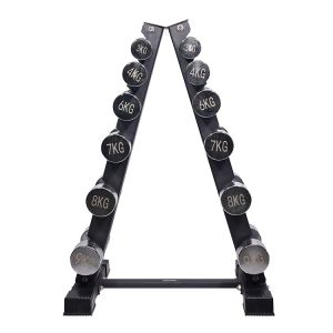 Training Bodybuilding Steel Metal Dumbbell Rack Multifunctional Foldable