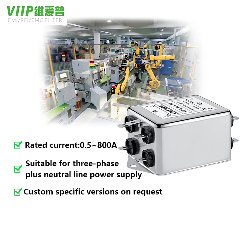 Quality 380V Input AC EMI Filter with 20A Rated Current and 440V Rated Voltage for Building Automation for sale
