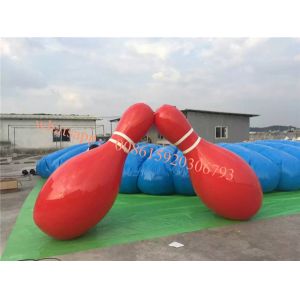 bowling alley, plastic bowling pin ,inflatable human bowling game ,bowling
