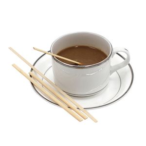 110x5x2mm Thick Bamboo Stirrer Sticks Wrapped Coffee Stirrers