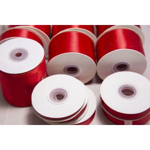 Polyester 0.6cm Double Sided Satin Ribbon For Packing