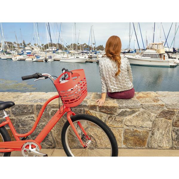 120kg Load Capacity 29" 3.0 Tire 7 Speed Aluminum Step Thru Lady Beach Cruiser Bicycle