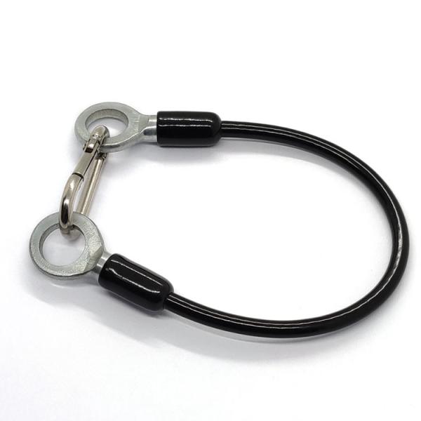 PVC Coated Wire Rope Sling With Snap Hook And Eyelets For Safety Hanger Wire