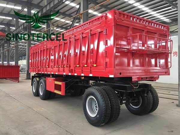 Buy 35MT 45MT 50MT Full Trailer With Fence Cargo Trailer at wholesale prices