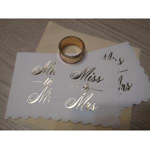 Quality 2ply pure Wood Pulp Gold Foil Napkin For Party ,hotel for sale