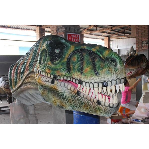 Waterproof Color Realistic Hand - Sculpted Dinosaur Head In Dinosaur Park