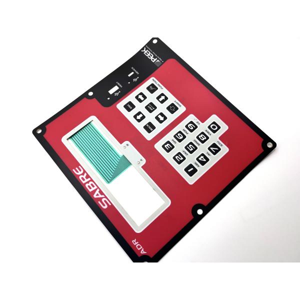 Autotex F150 Polyester Membrane Keypad Customh With 4 Layers And 500 Life Cycles