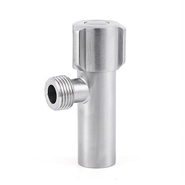 Buy NPT Thread Household Fixtures SS304 Brushed Angle Valve Quarter Turn at wholesale prices
