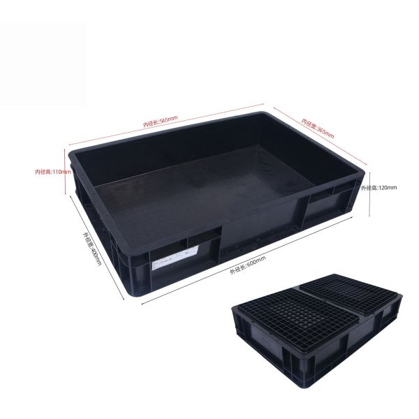 600*400*280mm Injection ESD Bin Box Antistatic Plastic Bins Turnover Box