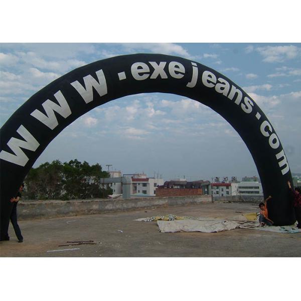 Football Red Custom Coca Cola Inflatable Entrance Arch , Inflatable Finish Arch With Full Printing