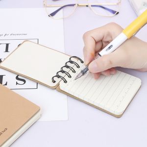 80 Sheets Cute Coil Bound Notebook , Mini Size Spiral Bound Journal For Office /