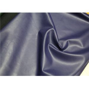 Custom Polyurethane Synthetic Leather Dark Blue Anti - Mildew Eco - Friendly