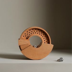 Personalized Jewelry Box Rotating Jewelry organizer Wooden Earrings Holder