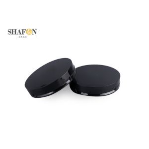 Black ABS Empty Cushion Foundation Case , Refillable Cosmetic Compact Packaging