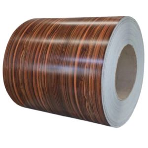 PVDF Wood Grain 3003H24 Aluminium Coil Printech Color Coil 50-Year Warranty