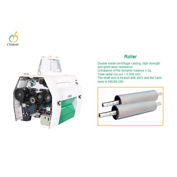 Buy Grain Roller Mill Dia 250mm Grain Milling Equipment at wholesale prices