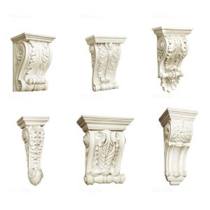 Decorative PU Corbels for Hotel/Villa/Office/Apartment/Home Decoration in Frame