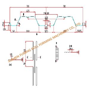 Durable Floor Decking Roll Forming Machine Adjustable Cutting Length