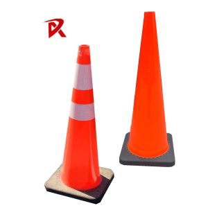 Black White Red Traffic Cones 36in Traffic Control Cones Reflective