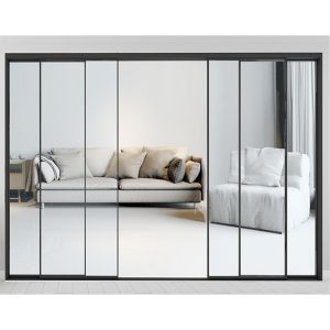 Producing Aluminum Narrow Frame Sliding Tempering Glass Doors with Minimalist