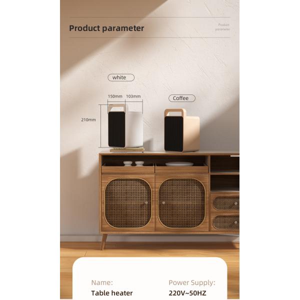 Portable Desktop Heater Lightweight and Portable 150*103*210MM for Office Room Home