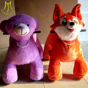 Hansel plush animal scooter riding for kids coin operated dog walking machine