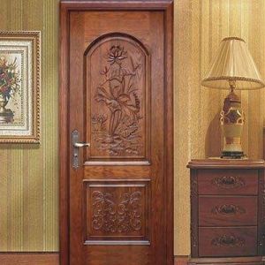 Melamine Solid Oak MDF Door Skin With Sound Resistant Function Luxury Design