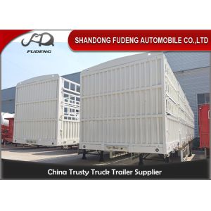 3 Axles Cattle Transport Q345B 50T Side Wall Semi Trailer