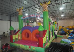 Quality Inflatable Parcours Zoo animals Insane inflatable obstacle course sessions wildlife park inflatable obstacle courses for sale