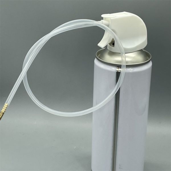 Complete aerosol valve assembly for AC maintenance