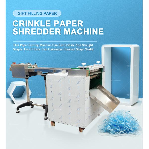 Crinkle Cut Paper Machine Gift Box Wrapping Paper Strips Making Machine Crinkle Paper Making Producing Machine