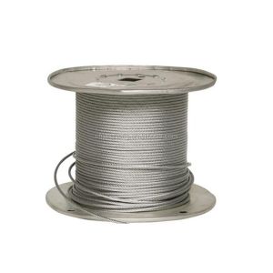 Quality Stainless Steel Wire Rope 3mm 1/8&quot; Stainless Stranded Wire 1x19 Cable Railing Solution for sale
